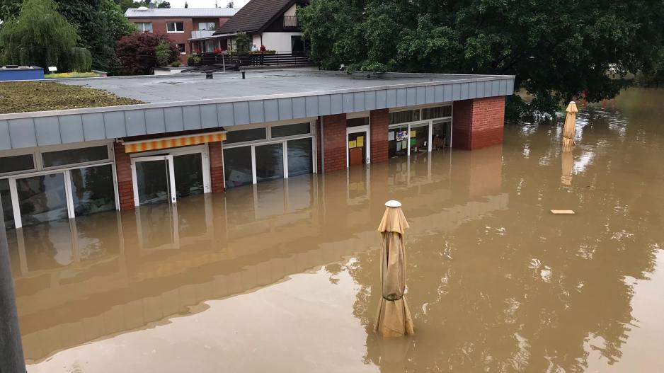 Hochwasser in der Kita Volberg